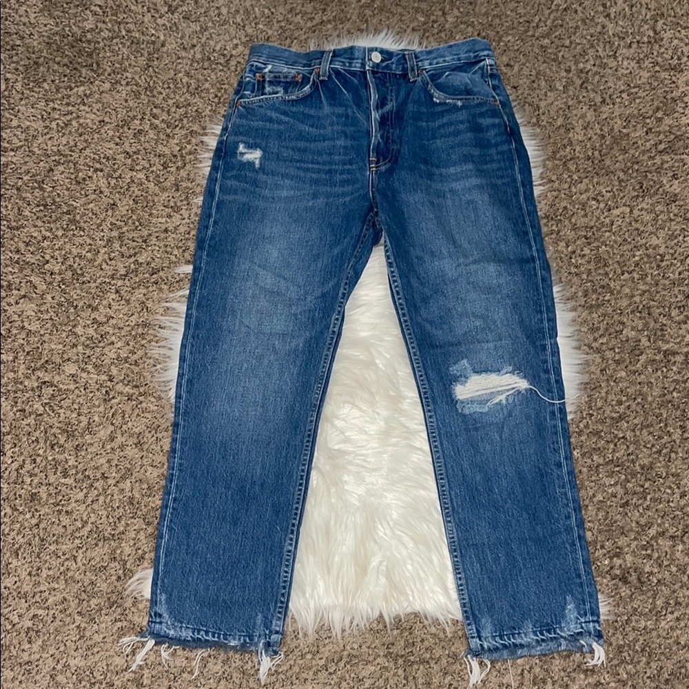 Trave Constance in Sweet Emotion Destroyed, Button Fly Jeans